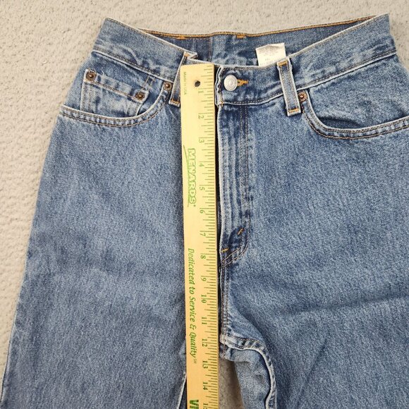 Levis 550 Jeans Womens 10 Misses Relaxed Fit Tapered Leg Blue Denim Vintage Y2K - Picture 6 of 11